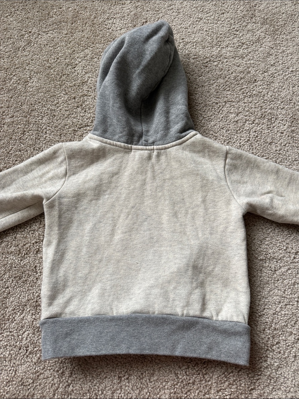 Polo Ralph Lauren Bear University Colorblock Hoodie Sweatshirt Grey - Picture 2 of 7
